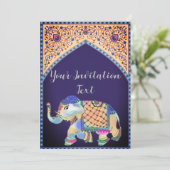 Invitation d'éléphant Mehndi (Debout devant)