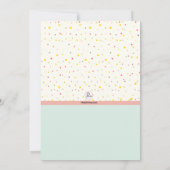 Invitation d'éléphant mignon (Dos)