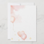 Invitation d'éléphant rose (Dos)