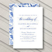 Invitation Delft Blue Chinoiserie Vintage Wedding