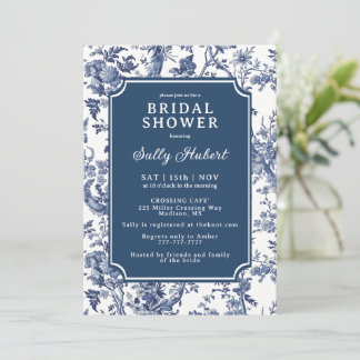 Invitation Delft Chinoiserie Bridal Shower