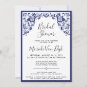 Invitation Delfts Blauw | Delft Blue Dutch Fête des mariées (Devant)