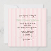 Invitation Délicat Crème Floral (Dos)