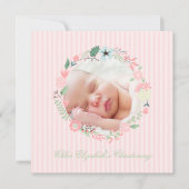 Invitation Délicat Crème Floral (Devant)