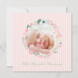 Invitation Délicat Crème Floral