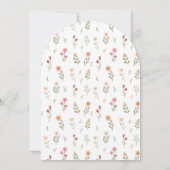 Invitation Délicat Fleur sauvage Boho Arch Fête des mariées f (Dos)