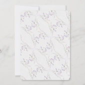 Invitation Délicat Fleur sauvage de printemps doux 16 Surpris (Dos)