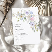Délicat fleurs sauvages boho de printemps aquarell