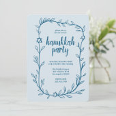 Invitation Délicat Hanoukka Party Star de David (Debout devant)