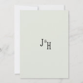 Invitation Délicat ivoire blanc arranger Enregistrer la date (Dos)