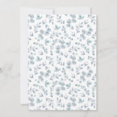 Invitation Délicat renard botanique Apportez un livre (Dos)