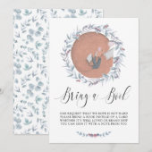 Invitation Délicat renard botanique Apportez un livre (Devant / Derrière)