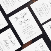 Invitation Délicat Script La Nuit Avant Le Dîner De La Répéti