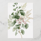 Invitation délicate à l'huile de jardin (Verso)