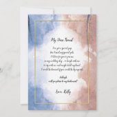 Invitation Délicate aquarelle sera ma femme de ménage (Devant)