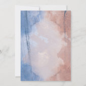 Invitation Délicate aquarelle sera ma femme de ménage (Dos)