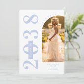 Invitation Delicate Arch MInimalist Grad Light Blue Shades (Debout devant)