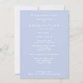 Invitation Delicate Arch MInimalist Grad Light Blue Shades (Dos)