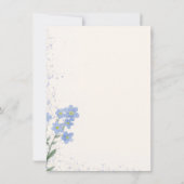 Invitation Delicate Blue Forget-Me-Not Wedding (Dos)