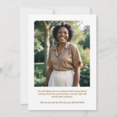 Invitation Delicate Brown & Marfil Botanical Floral Funeral (Dos)