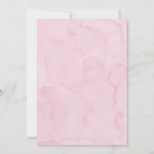 Invitation Délicate Coquette Bow Rose 13e anniversaire (Dos)