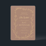 Invitation Délicate étoile botanique de David Bar Bat mitzvah<br><div class="desc">Carte parfaite pour annoncer un bat mitzvah, bar mitzvah ou une autre célébration juive ! L'art délicat de trame feuille dessinée à la main pour vous! ENTIÈREMENT PERSONNALISABLE ! Cliquez sur "Personnaliser" ci-dessus pour modifier le texte. Cliquez sur "modifier à l'aide de l'outil de conception" pour ajuster les polices, les...</div>