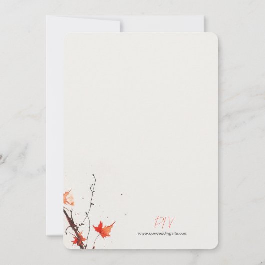 Invitation Delicate Fall Wedding (Dos)