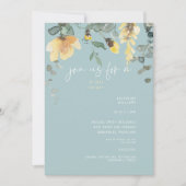 Invitation Délicate Fête des mariées de verdure de pivoine ja (Devant)