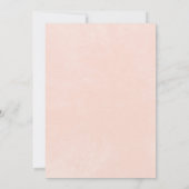 Invitation Délicate Fête des mariées Fleur sauvage rose rusti (Dos)