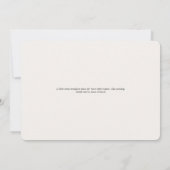 Invitation Delicate Fleur sauvage rose jaune 90e anniversaire (Dos)