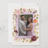 Invitation Delicate Floral Frame Christian Catholic Wedding (Dos)
