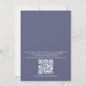 Invitation Delicate French Lavender Elegant QR Code Wedding (Dos)