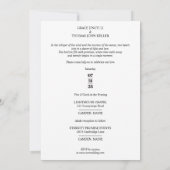 Invitation Delicate Glam Black & White Enchanting Minimal (Dos)
