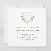 Invitation Delicate Ivory Roses Frame First Communion Small (Dos)