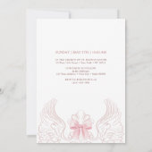 Invitation Delicate Roses Frame Confirmation (Dos)