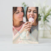 Invitation Delicate Transparency Effect on Romantic Couple (Debout devant)