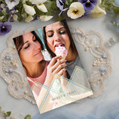 Invitation Delicate Transparency Effect on Romantic Couple