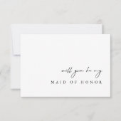Invitation Delicate Will You Be My Maid of Honor (Devant)