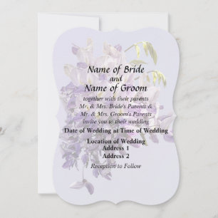 Invitation Delicate Wisteria Wedding Products