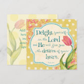 Invitation Délice dans le Seigneur - Personnalisé (Devant / Derrière)