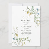Invitation Delicic Fleur sauvage moderne Boho Floral Mariage (Devant)