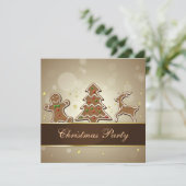 Invitation Délicieux gâteaux de pain d'épices (Debout devant)