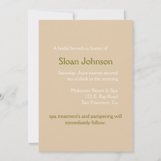 Invitation d'Elle (Dos)