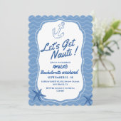 Invitation Demain de bachelorette Nauti (Debout devant)