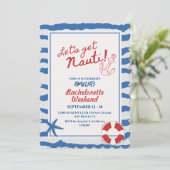 Invitation Demain de bachelorette Nauti (Debout devant)