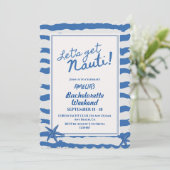 Invitation Demain de bachelorette Nauti (Debout devant)