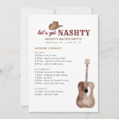 Invitation Demain de la Bachelorette Nashty Nashville (Devant)