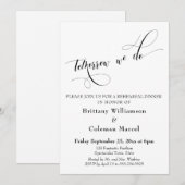 Invitation Demain Nous Faisons La Typographie Dîner De Répéti (Devant / Derrière)