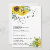 Invitation Demain Nous Faisons Un Dîner De Répétition Florale (Devant)