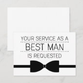 Invitation Demande Best Man | Groomsmen (Devant / Derrière)